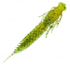 Приманка Zub Larva 100мм-4шт (цвет 503) коричневый с блестками