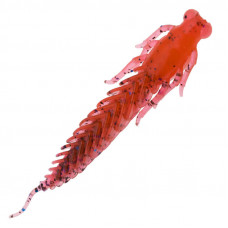 Приманка Zub Larva 100мм-4шт (цвет 504) красный с блестками