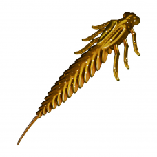 Приманка Zub Larva 100мм-4шт (цвет 911) машинное масло с блестками