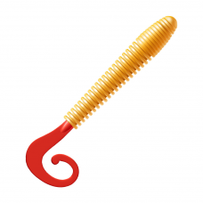 Приманка Zub Minoga 100мм-4шт (цвет 011) желто-красный