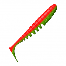 Приманка Zub Shad 75мм-6шт (цвет 035) красныи верх-зеленыи низ
