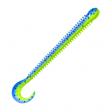 Приманка Zub Worm-Zander 108мм-5шт (цвет 020) желто-синий