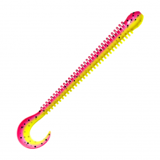 Приманка Zub Worm-Zander 108мм-5шт (цвет 023) желто-розовый