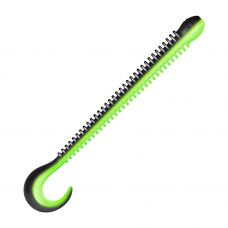 Приманка Zub Worm-Zander 108мм-5шт (цвет 033) черныи верх-желтыи низ