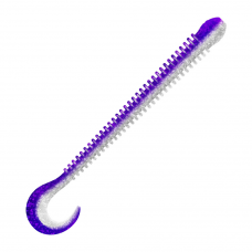 Приманка Zub Worm-Zander 108мм-5шт (цвет 036) фиолетовыи верх-натурал низ