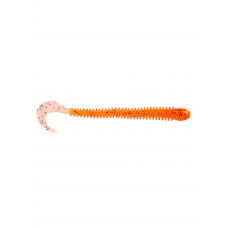 Приманка Zub Worm-Zander 108мм-5шт (цвет 250) морковный с блестками
