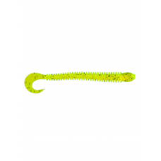 Приманка Zub Worm-Zander 108мм-5шт (цвет 310) желтый с блестками