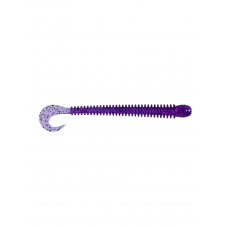 Приманка Zub Worm-Zander 108мм-5шт (цвет 610) фиолетовый с блестками